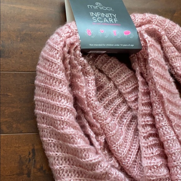 Blush Pink Infinity Scarf - Picture 2 of 4